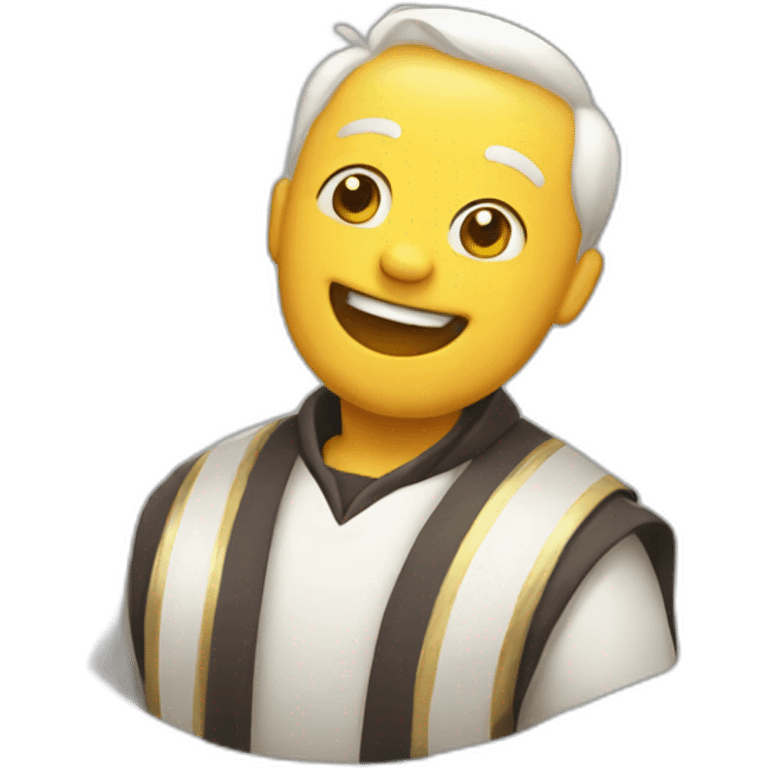 happy mass emoji