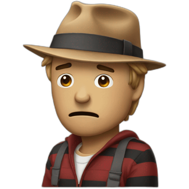 Freddie Krueger triste emoji