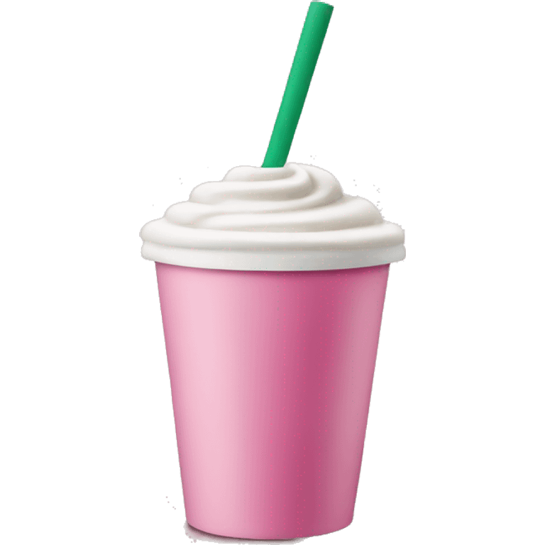 starbucks cup pink drink with cold foam emoji