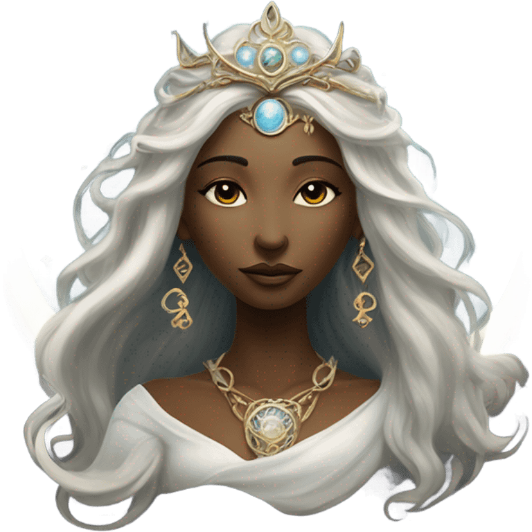 wiccan moon goddess emoji