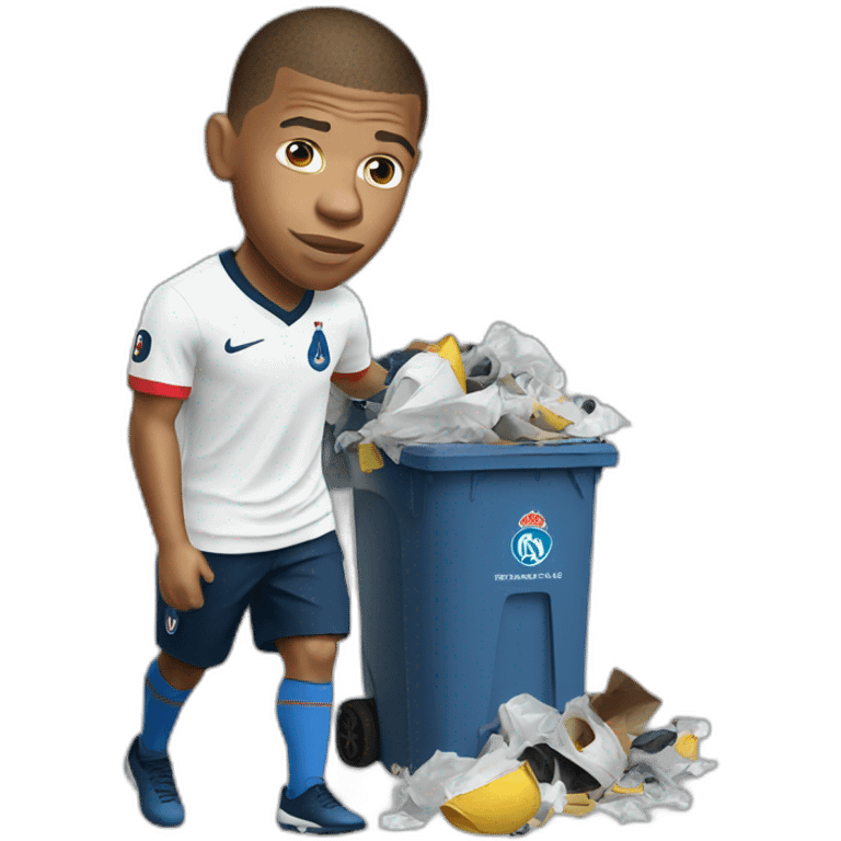 mbappe in trash emoji