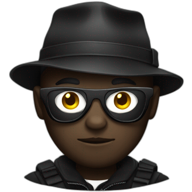 bank robber black cat emoji