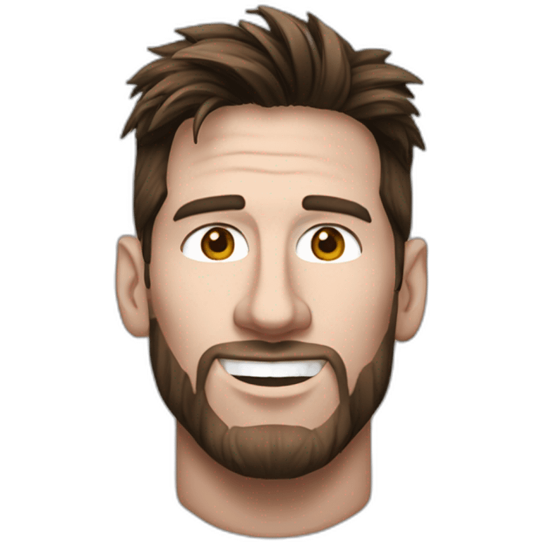 Messi dans une poubelle emoji