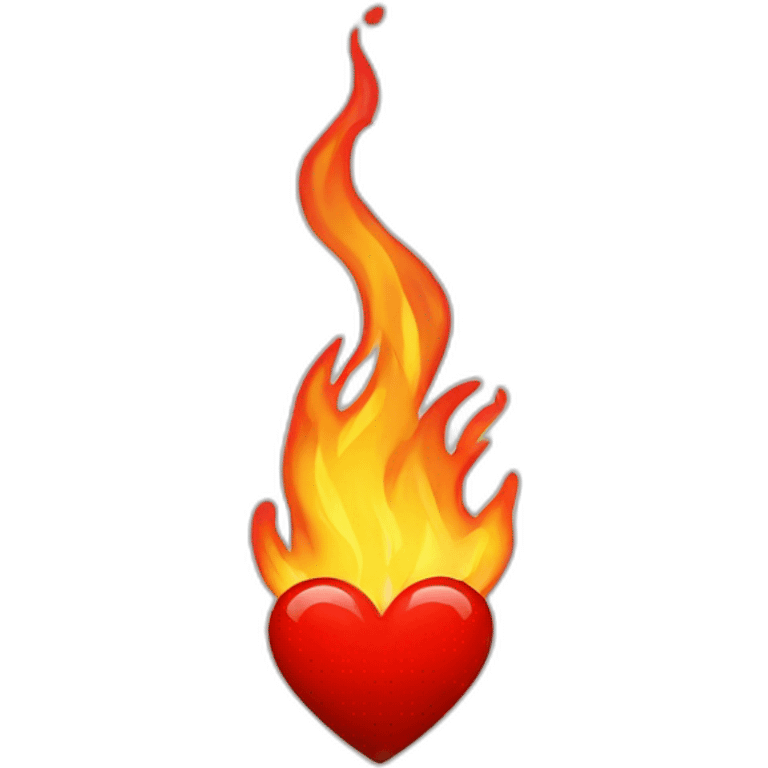 red heart on fire emoji