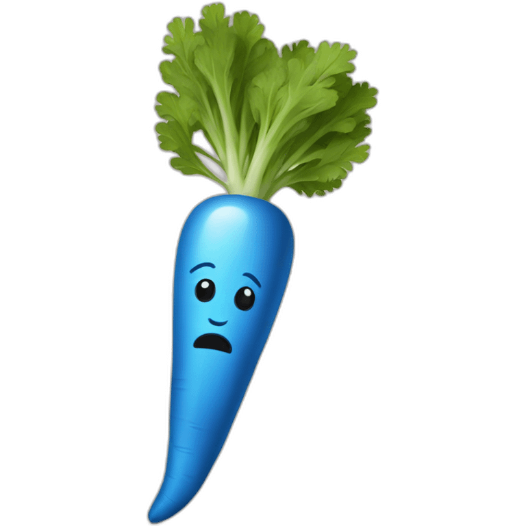 blue carrot emoji