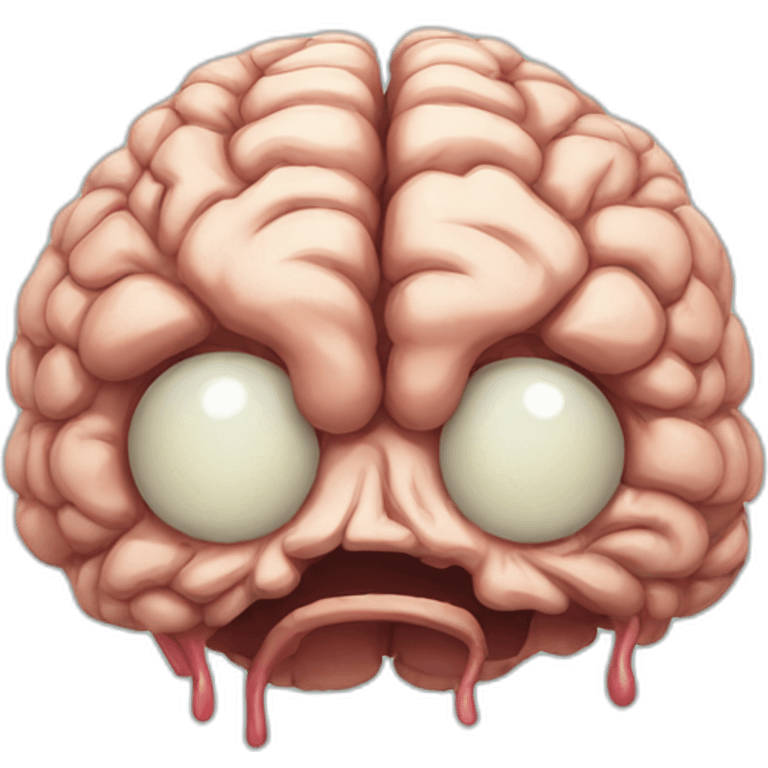 Rotten brain emoji