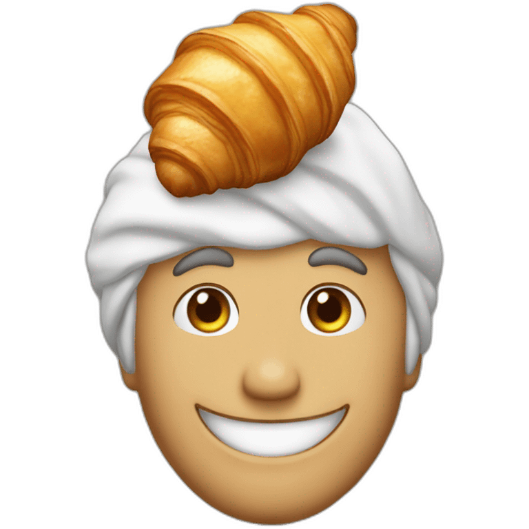 Croissant au épinards emoji