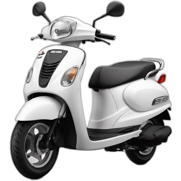 Suzuki access 125 scooter white Indian model  emoji