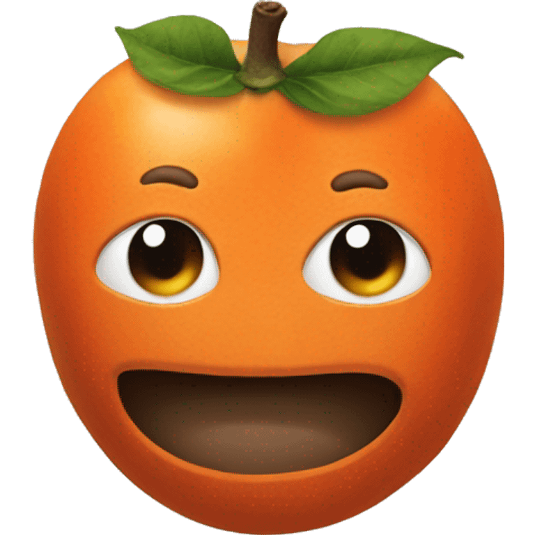 persimmon emoji