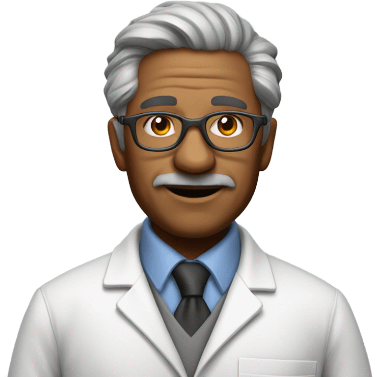 scientist middle age man photorealistic emoji