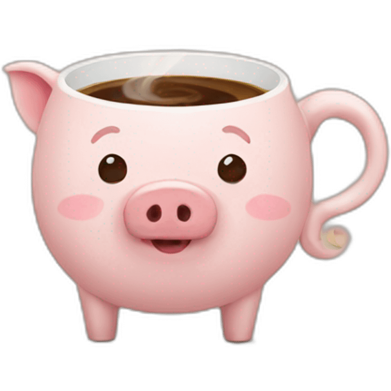 coffee pig emoji