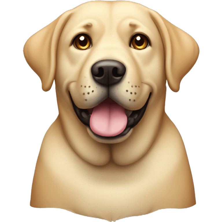 fat labrador dog emoji