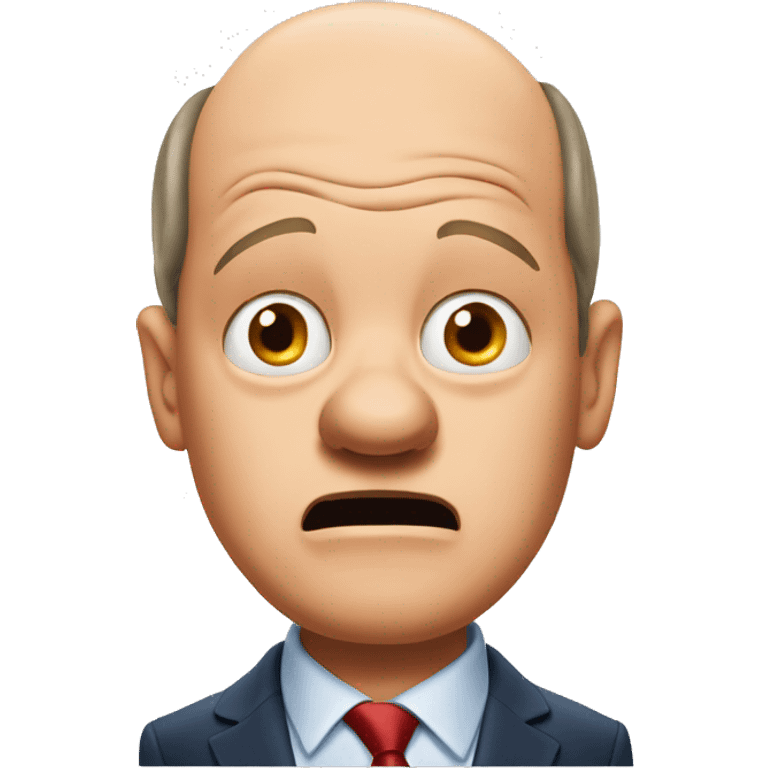 Olaf Scholz looking shocked emoji