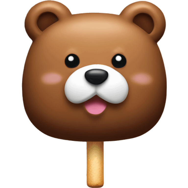 Bear-shaped marshmallows emoji