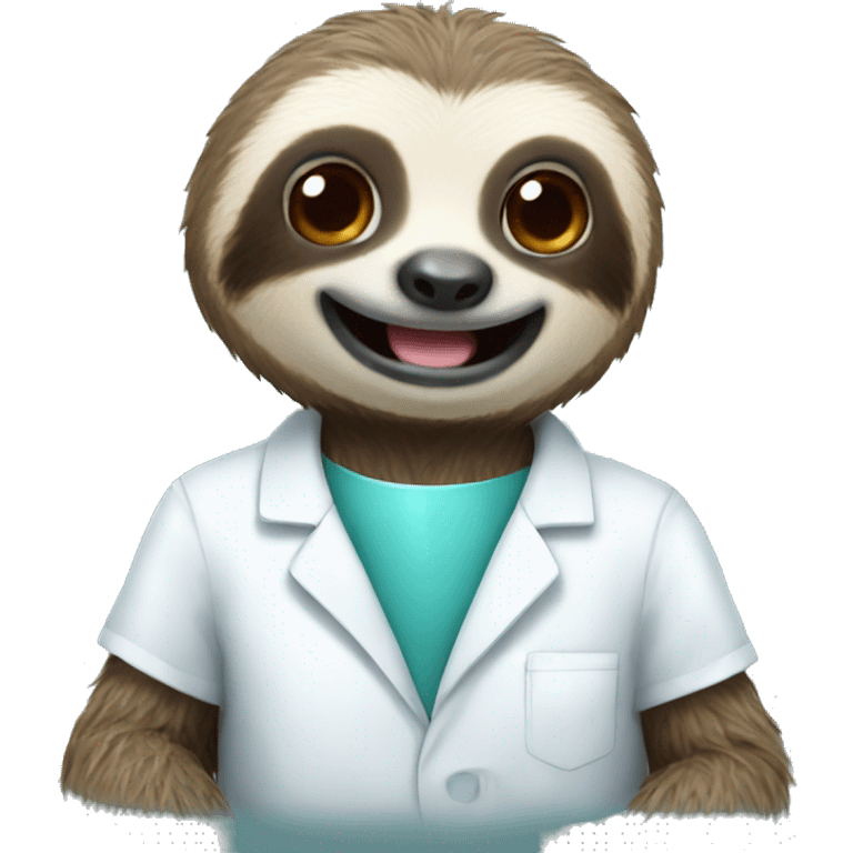 Sloth dentist emoji