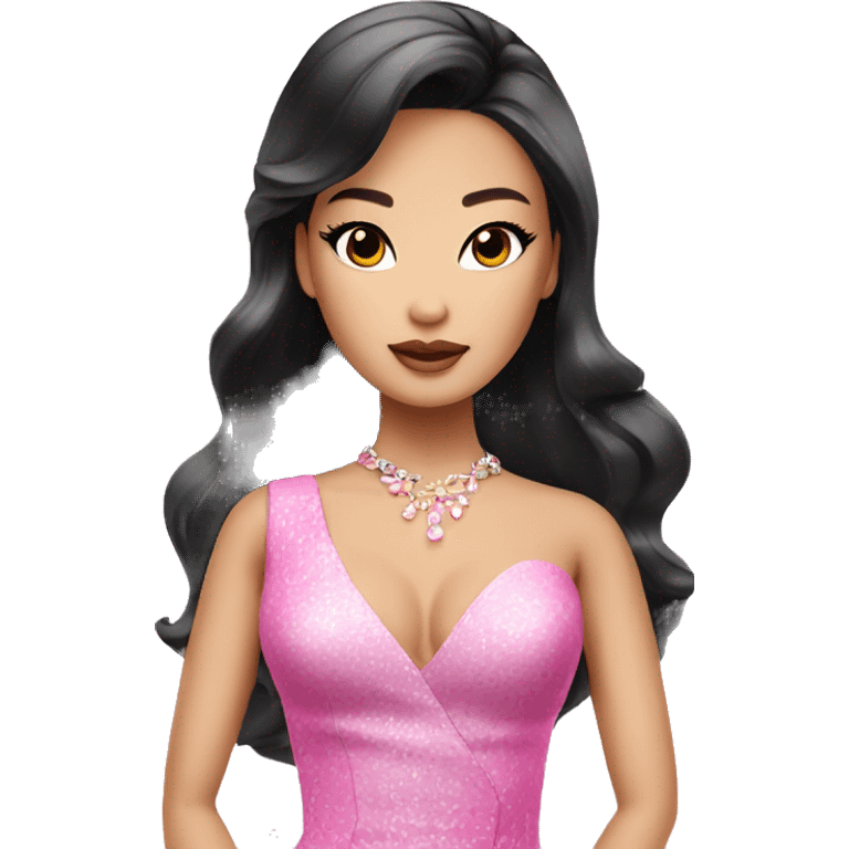 glamorous asian barbie  emoji