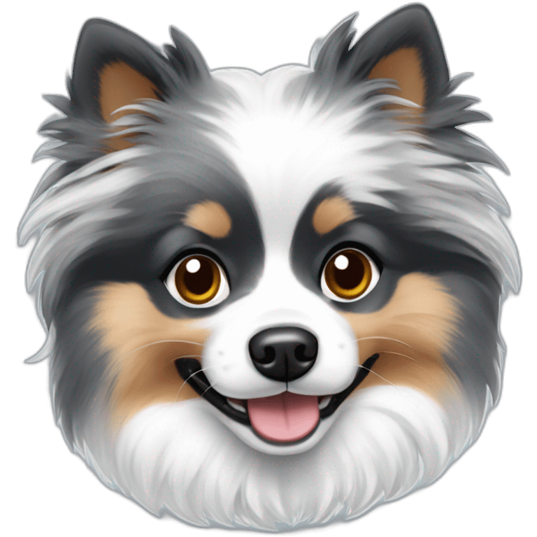 Blue Merle Pomeranian emoji