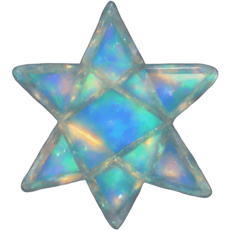 Rotated four point star opal emoji