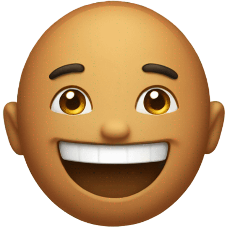 Cute emoji with big smile  emoji