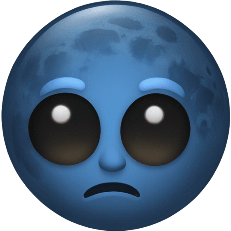 a blue moon emoji