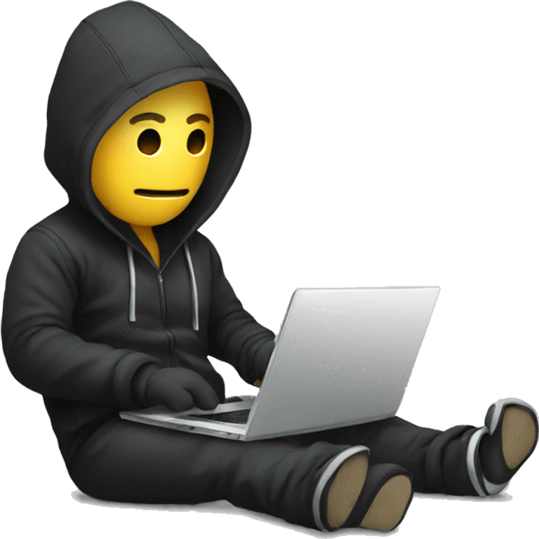 Hacker with laptop emoji