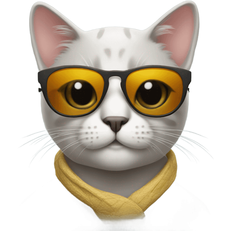 Cat with sunglasses emoji