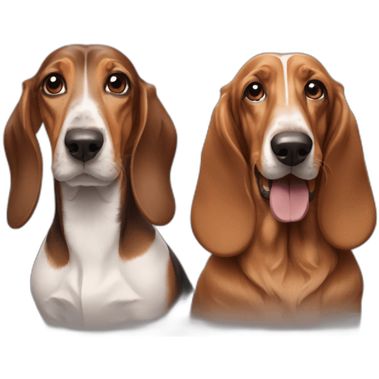 Dachshund and Basset Hound emoji