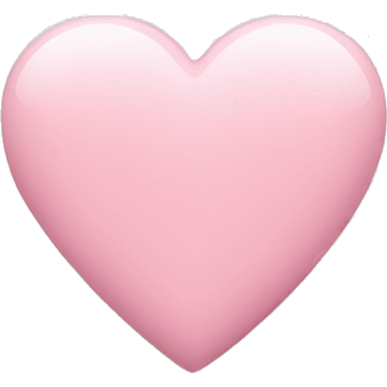 light pink heart shape emoji