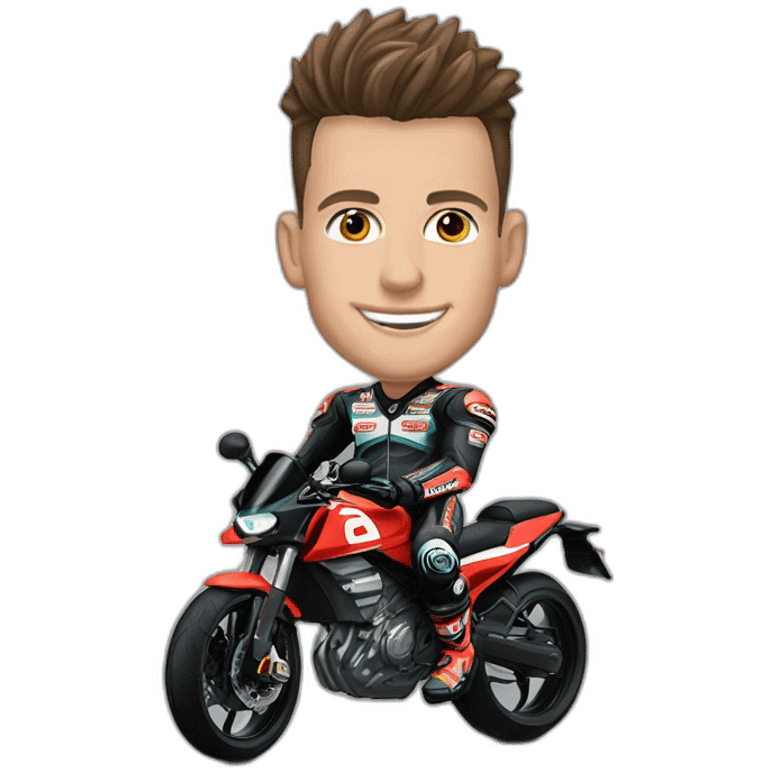 Fabio quartararo avec ça moto emoji