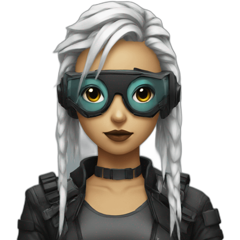 cyberpunk girl emoji