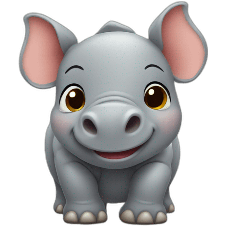 Cute little Rhino emoji