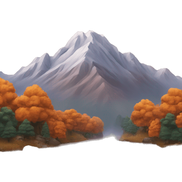 autumn mountain emoji