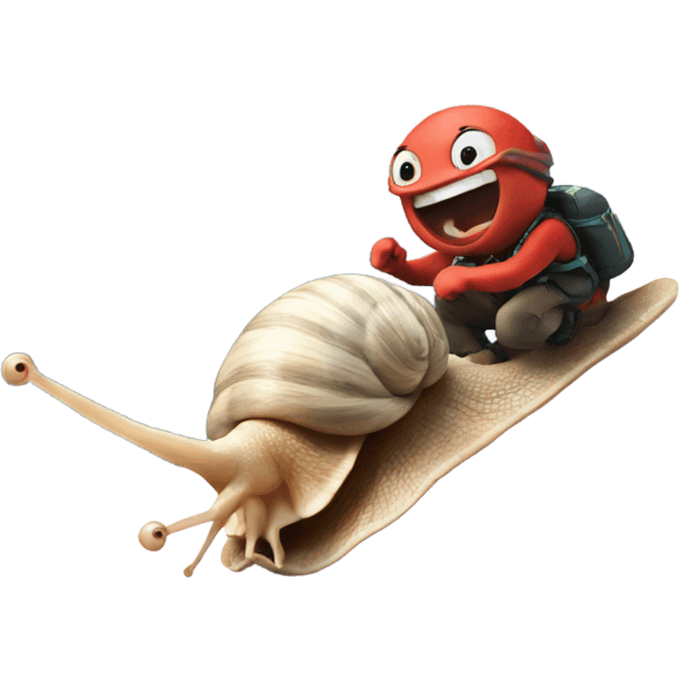 Snails racing at Mount Everest  emoji