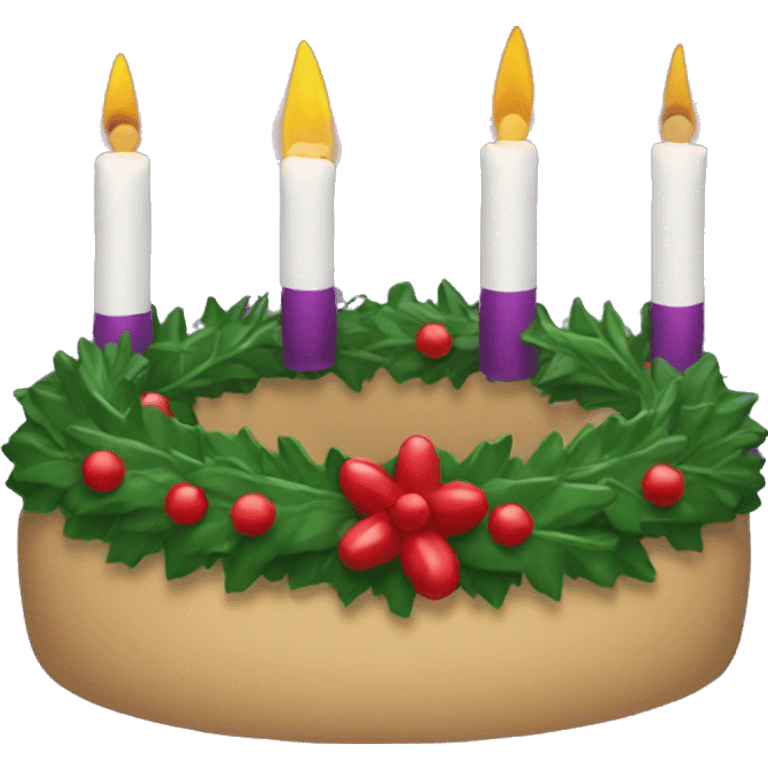 Advent wreath emoji