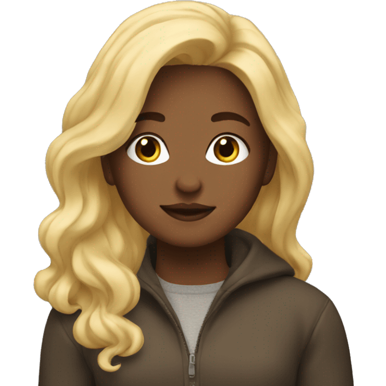 autumn girl with blonde hair emoji