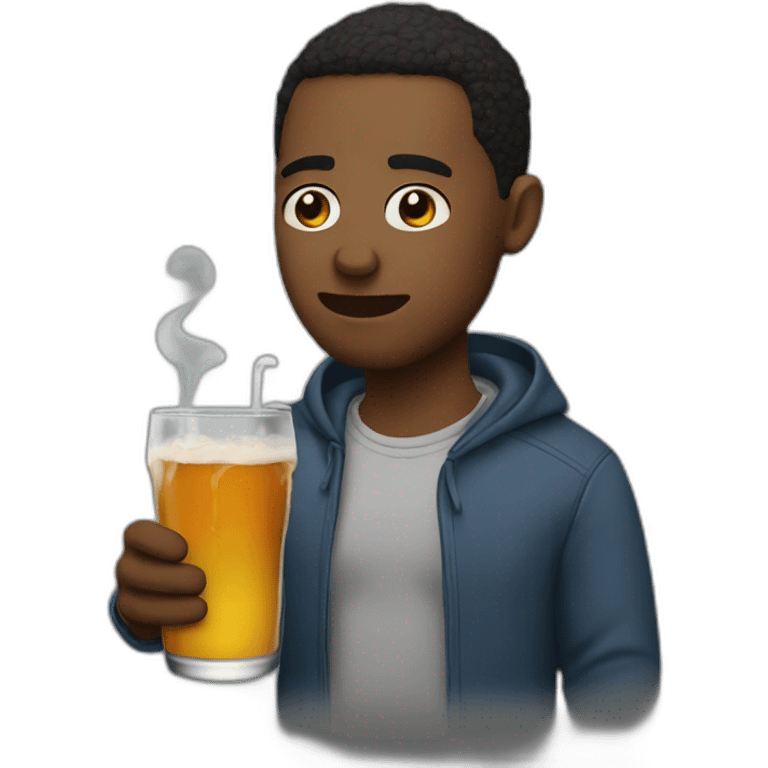 Drinking chilling emoji