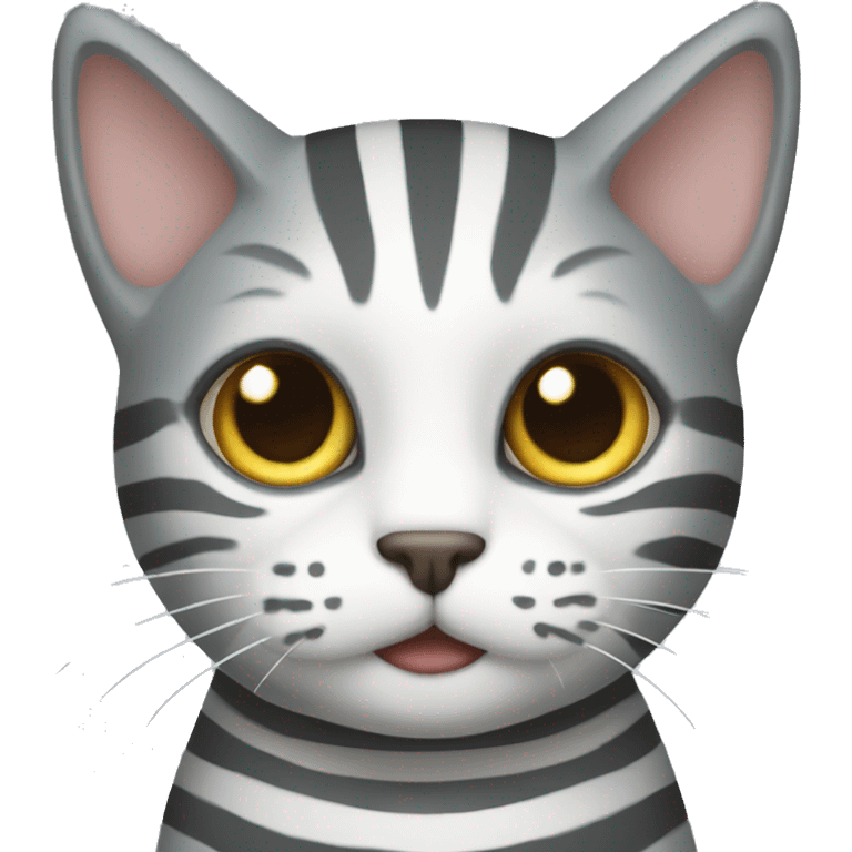 cat with grey stripes emoji