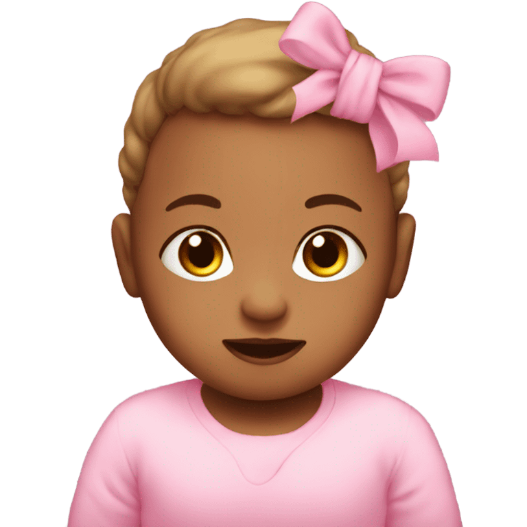 Pink baby emoji