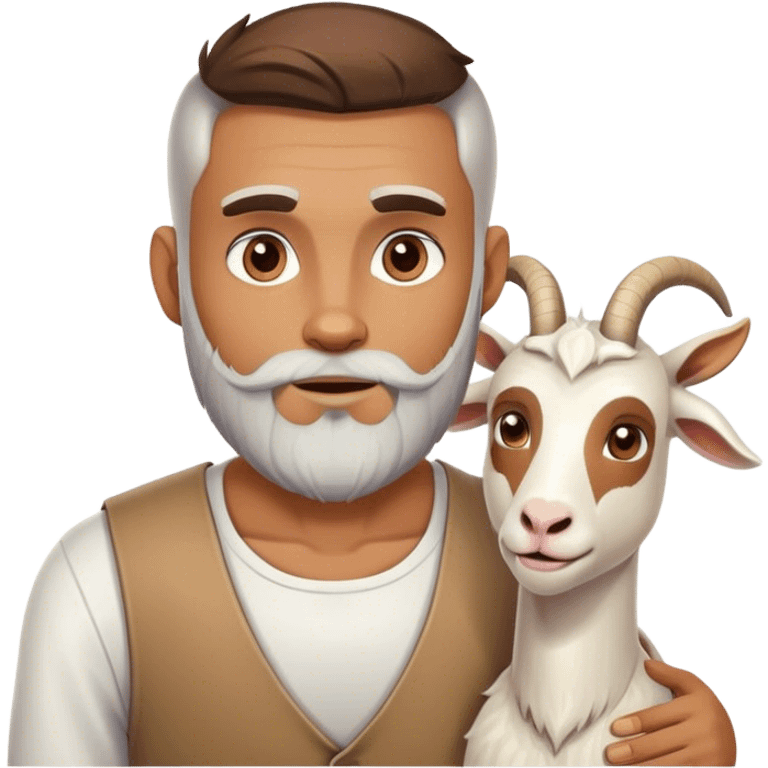 Man and goat emoji