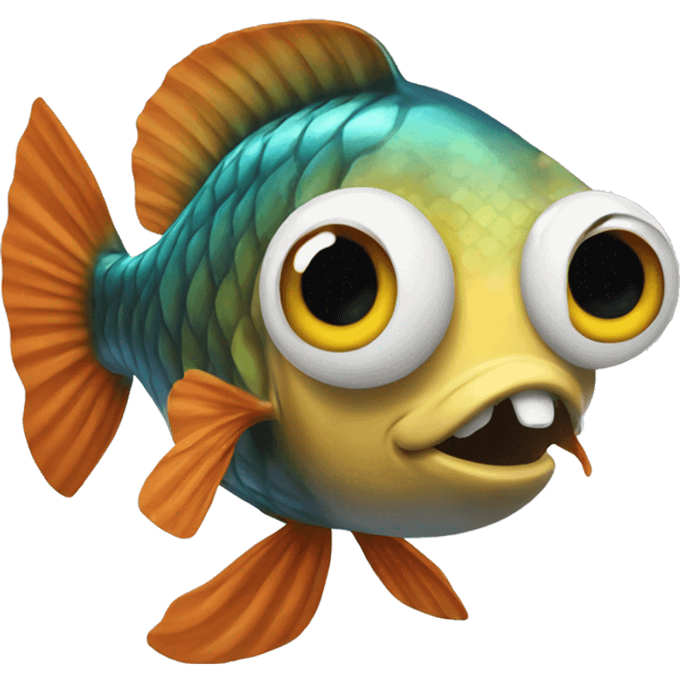 crazy fish emoji