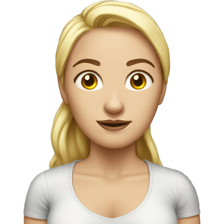 Bottom heavy woman Caucasian  emoji