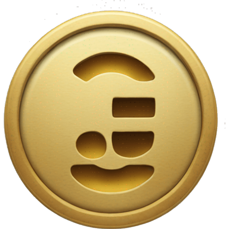 circle with the letter c inside and it spins and make it look like a coin emoji