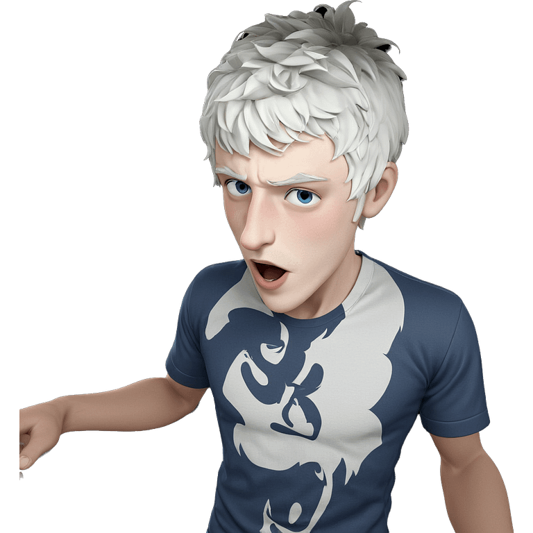 blue-eyed boy in shirt emoji