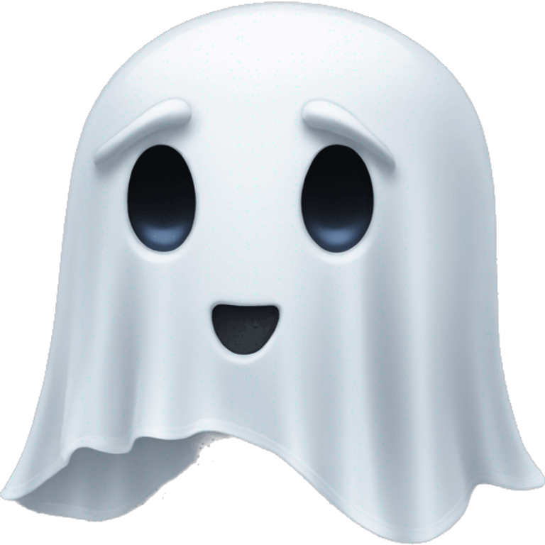 Ghost with a black nike running cap emoji