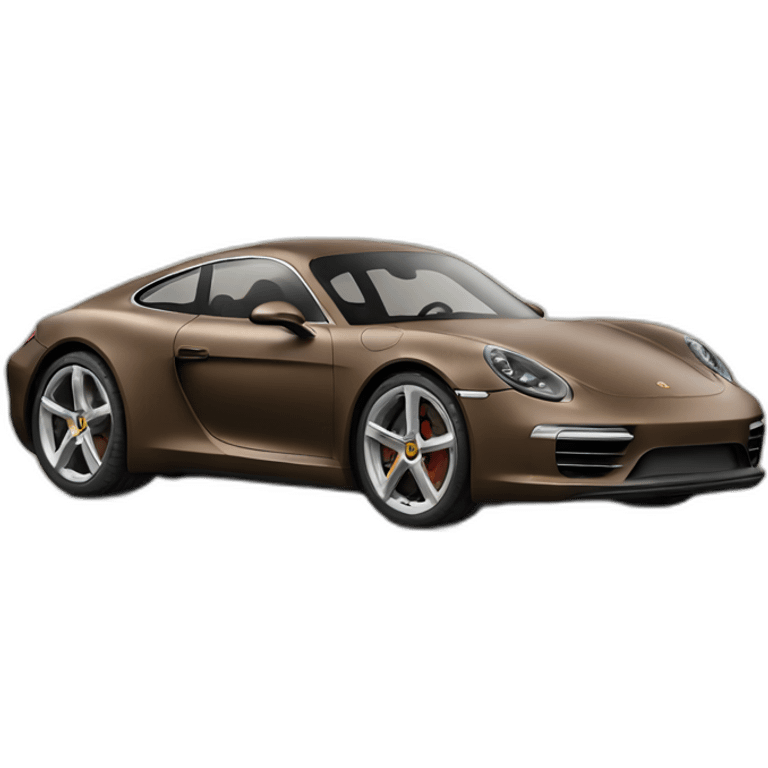 the porsche concept car in brown emoji