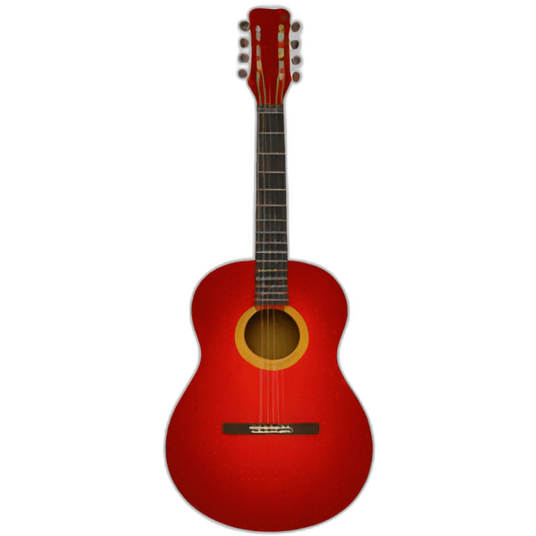 guitar,red emoji