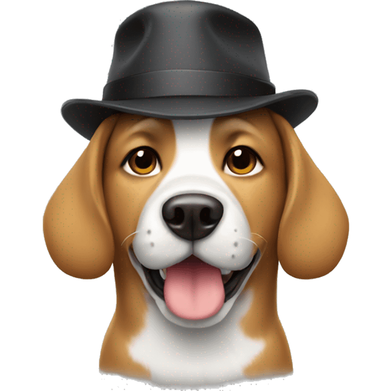 dog with hat emoji