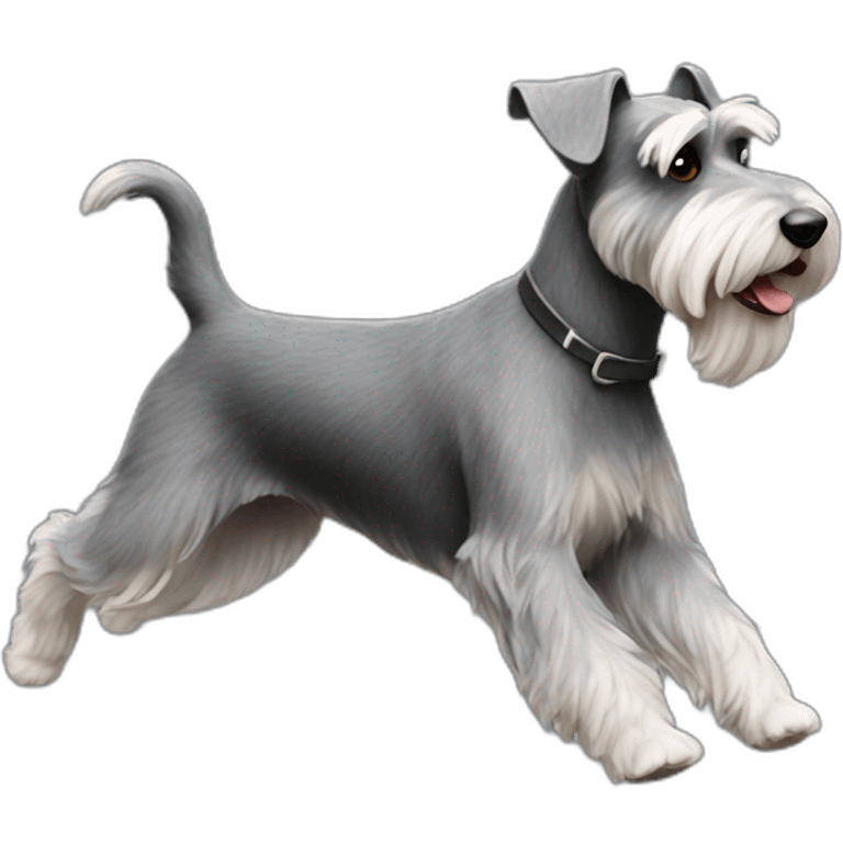 Full Schnauzer running emoji