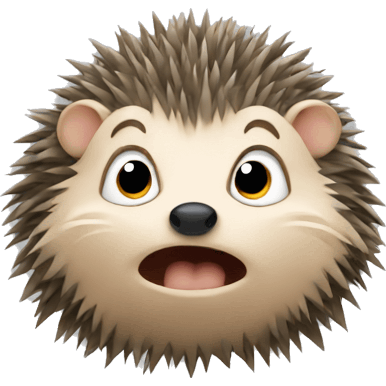 hedgehog crying. emoji