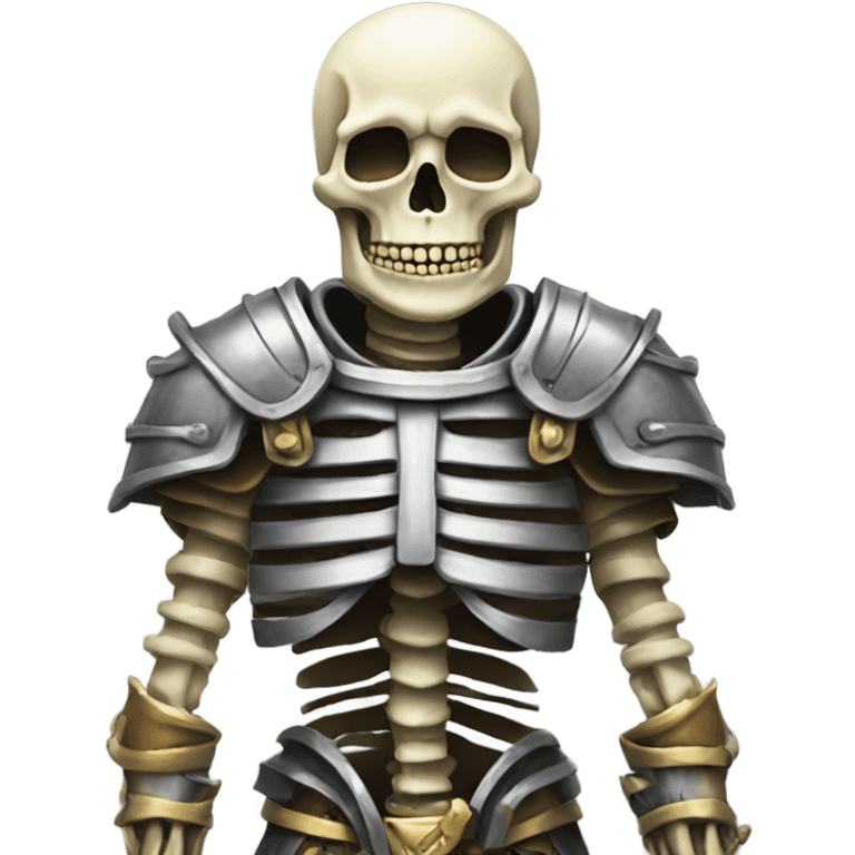 skeleton with armor  emoji